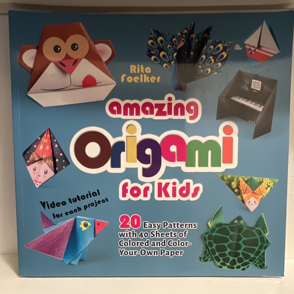 Happy Fox Books Amazing Origami for Kids Kit, Folding Paper, 40 Sheets